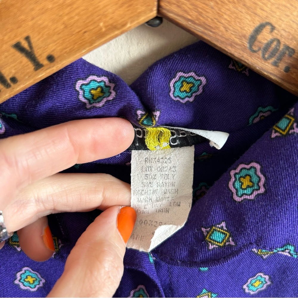 Vintage Patterned Flannel Button Down - image 8